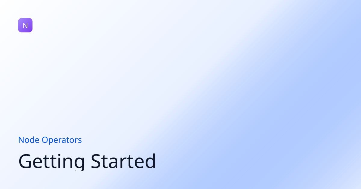 Getting Started | NVNM Chain Docs